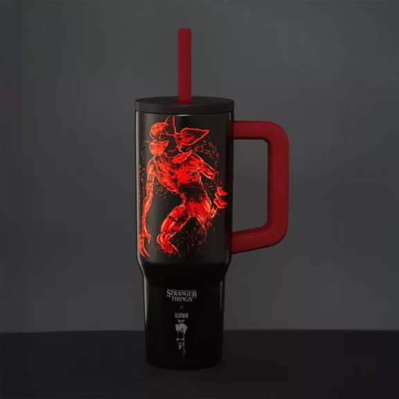 Bialetti Stranger Things füles tumbler szívószállal 900ml
