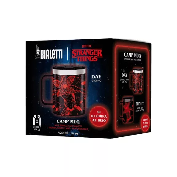 Bialetti Stranger Things füles thermo bögre 420ml Bialetti Stranger Things füles thermo bögre 420ml