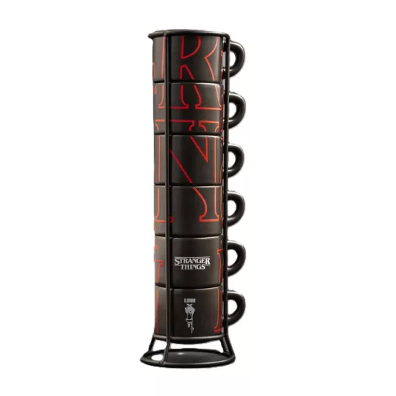 Bialetti Stranger Things espresso csésze szett állványban 6db Bialetti Stranger Things espresso csésze szett állványban 6db