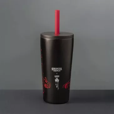   Bialetti Stranger Things füles tumbler szívószállal 600ml