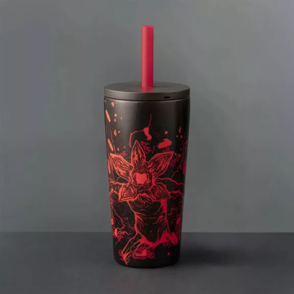 Bialetti Stranger Things füles tumbler szívószállal 600ml