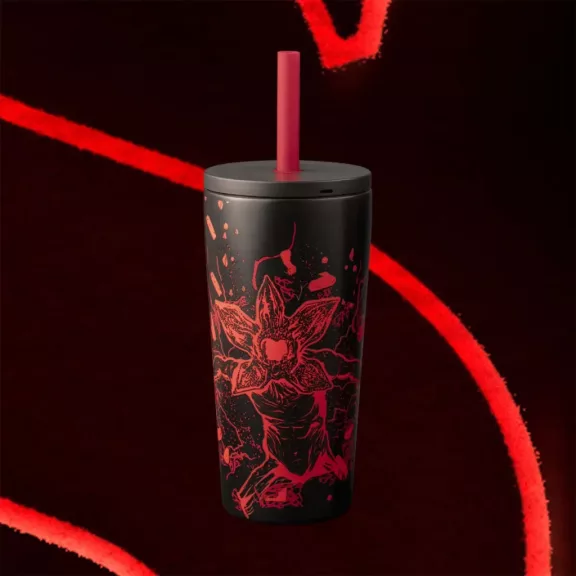 Bialetti Stranger Things füles tumbler szívószállal 600ml
