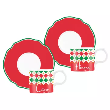 Bialetti Ciao Italia! csésze szett 2db