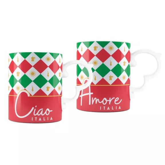 Bialetti Ciao Italia! bögre 2db Bialetti Ciao Italia! bögre 2db