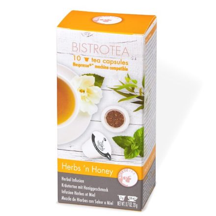 Bistrotea Herbs ‘n Honey Nespresso kompatibilis tea kapszula 10db