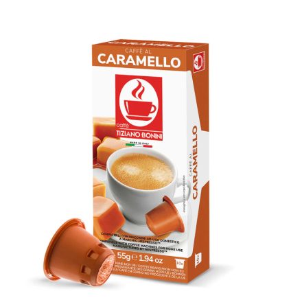 BONINI Karamell ízesítésű Nespresso kompatibilis kapszula 10db