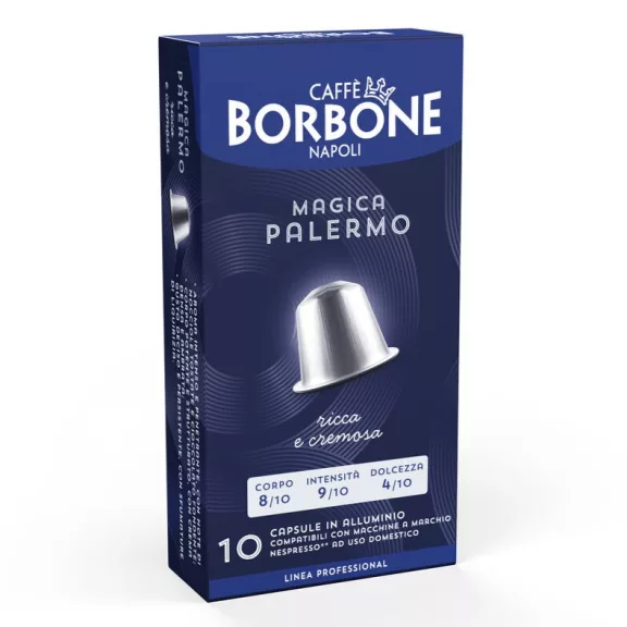 Caffé Borbone Magica Palermo Nespresso kompatibilis kávékapszula 10 db Caffé Borbone Magica Palermo Nespresso kompatibilis kávékapszula 10 db