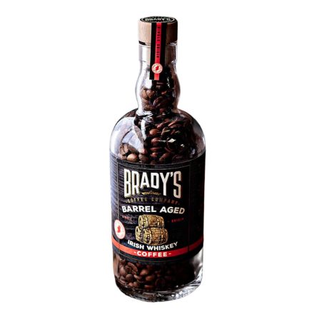 Brady's Barrel-Aged Whiskey szemes kávé üvegben 180g