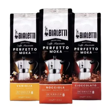   Bialetti Perfetto Moka ízesített őrölt kávé csomag 3x250g