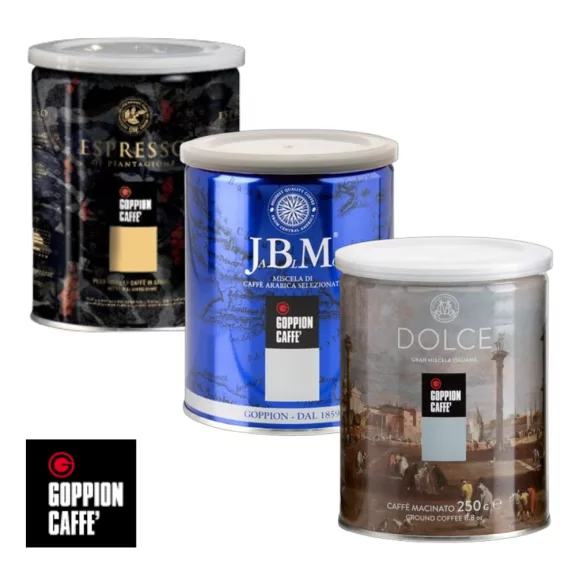 Goppion őrölt kávé csomag 3x250g Goppion őrölt kávé csomag 3x250g