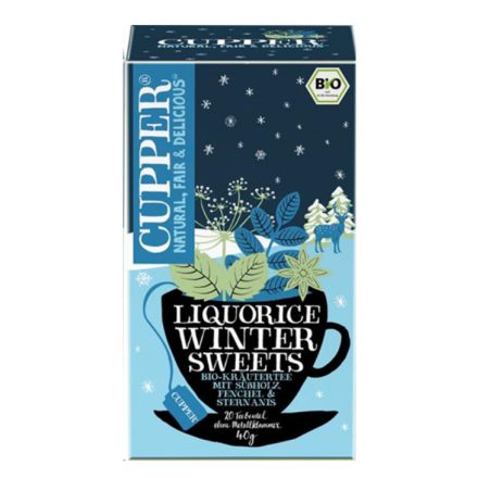 CUPPER Liquorice Winter Sweets - Xmas Limited Edition bio tea 20db