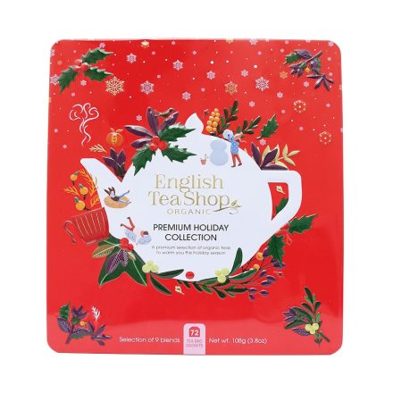 ETS Ünnepi piros design prémium bio tea 72db