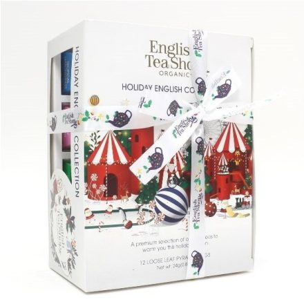 ETS Karácsonyi fehér "British toys" selyempiramis filteres bio tea 12db