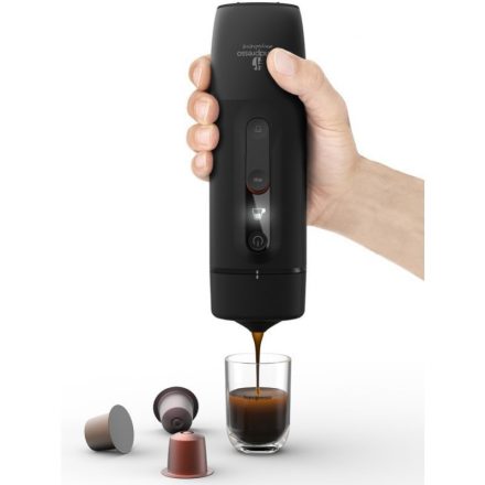 Handpresso Auto Nespresso Kompatibilis hordozható kávéfőző, fekete