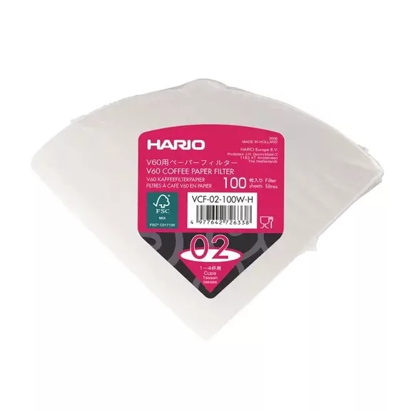 Hario V60 papírfilter, 2 adagos, 100db Hario V60 papírfilter, 2 adagos, 100db