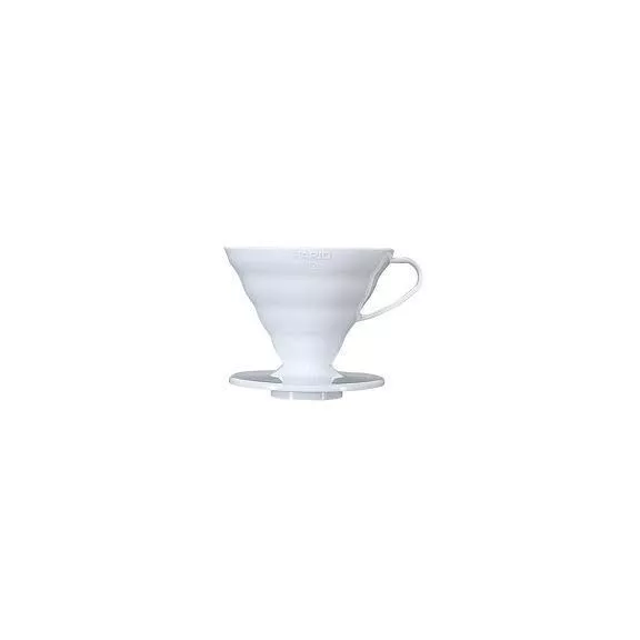 Hario V60 fehér műanyag Dripper, 1 adagos Hario V60 fehér műanyag Dripper, 1 adagos