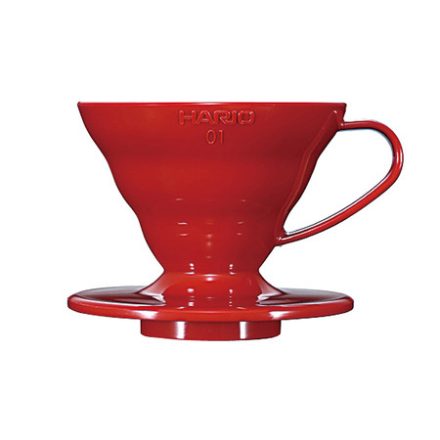 Hario V60 piros műanyag Dripper, 1 adagos