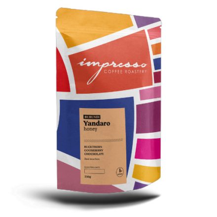 Impresso Burundi Yandaro Specialty szemes kávé 250g