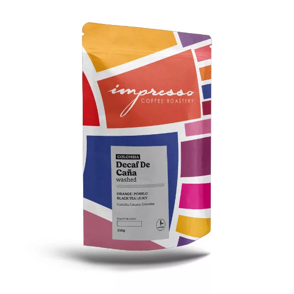 Impresso Colombia decaf de Cana Specialty szemes kávé 250g Impresso Colombia decaf de Cana Specialty szemes kávé 250g