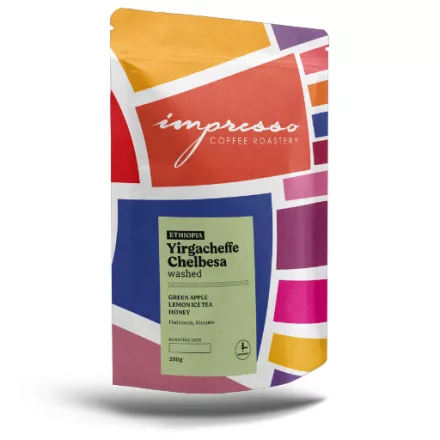 Impresso Ethiopia Yirgacheffe Chelbesa Specialty szemes kávé 250g