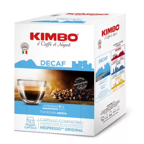 Kimbo Deca Nespresso kompatibilis kávékapszula 50db Kimbo Deca Nespresso kompatibilis kávékapszula 50db