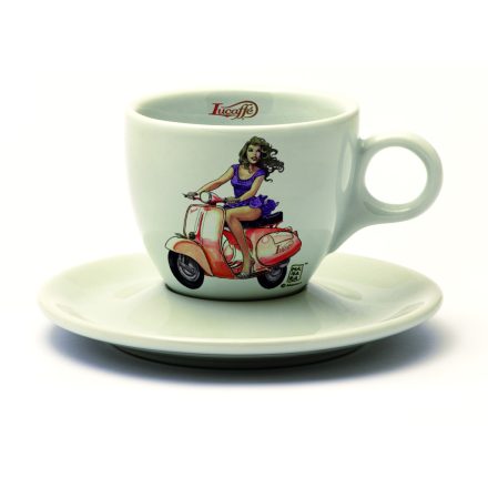 Lucaffé Donna in Vespa Cappuccino csésze