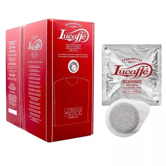 Lucaffé Decaffeinato 100% Arabica E.S.E. Pod 150db Lucaffé Decaffeinato 100% Arabica E.S.E. Pod 150db