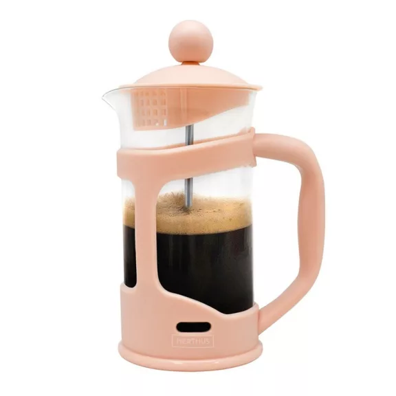 Nerthus French Press kávé és teafőző 350 ml, lazac Nerthus French Press kávé és teafőző 350 ml, lazac