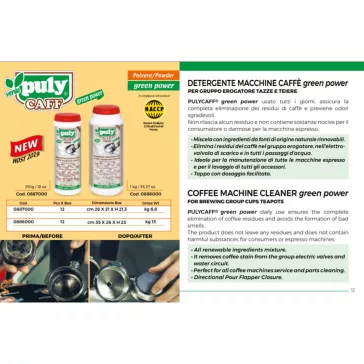 Puly Caff Verde Polvere fejtiszító 1kg