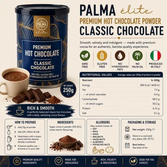 PALMA Élite forró csokoládé klasszikus 250g PALMA Élite forró csokoládé klasszikus 250g