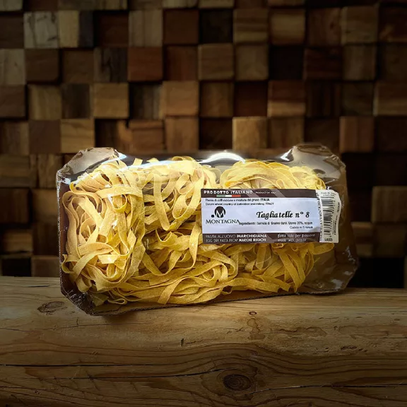 Pasta di Montagne TAGLIATELLE olasz tészta - Tömeg : 500 gramm Pasta di Montagne TAGLIATELLE olasz tészta - Tömeg : 500 gramm