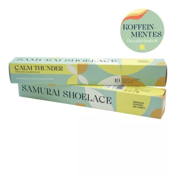   Samurai Shoelace Calm Thunder Decaf Nespresso kompatibilis kávékapszula 10 db
