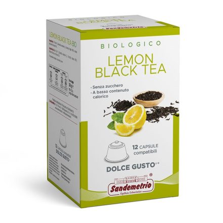 Sandemetrio Citromos fekete tea  Dolce Gusto kompatibilis kapszula 12db
