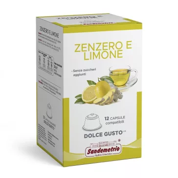   Sandemetrio gyömbér és citrom Dolce Gusto kompatibilis tea kapszula 12db