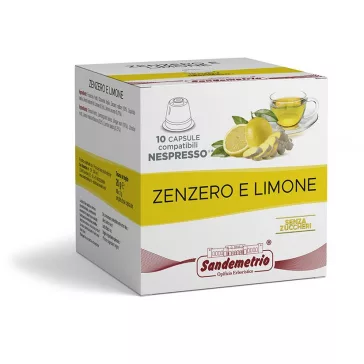   Sandemetrio Gyömbér és citrom Nespresso kompatibilis tea kapszula 10db