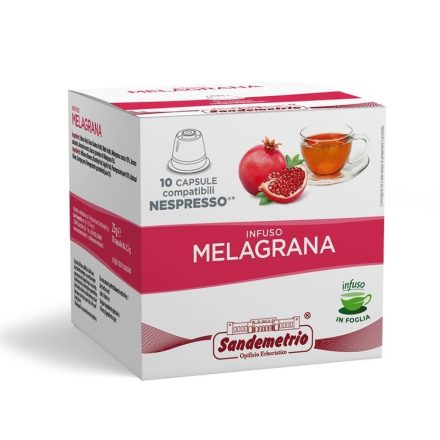 Sandemetrio Gránátalma Nespresso kompatibilis tea kapszula 10db