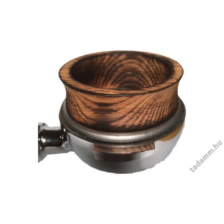 TADAMM! Égetett, antikolt tölgyfa kávébetöltő tölcsér 57 mm-es szűrőhöz