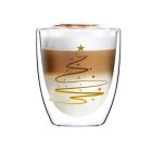 Vialli Design AMO XMASS duplafalú üveg csésze szett 250 ml