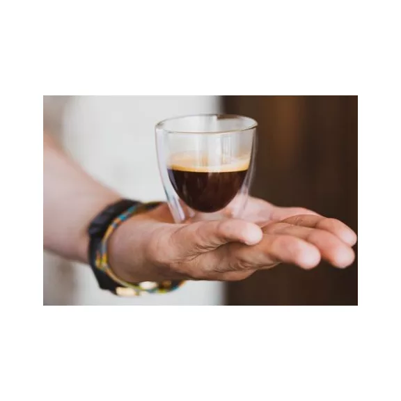 Vialli Design AMO 5837 duplafalú üveg espresso csésze 80 ml, 2 db Vialli Design AMO 5837 duplafalú üveg espresso csésze 80 ml, 2 db