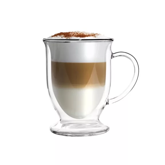 Vialli Design AMO 6421 duplafalú üveg bögre 250ml, 2 db Vialli Design AMO 6421 duplafalú üveg bögre 250ml, 2 db