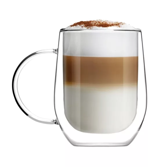 Vialli Design AMO 8616 duplafalú üveg bögre szett 300 ml Vialli Design AMO 8616 duplafalú üveg bögre szett 300 ml