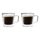 Vialli Design DIVA 6407 duplafalú üveg espresso csésze 80 ml, 2 db