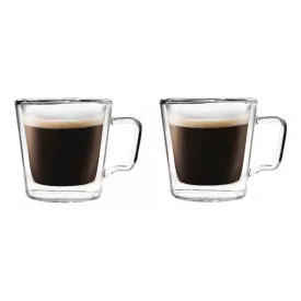   Vialli Design DIVA 6407 duplafalú üveg espresso csésze 80 ml, 2 db