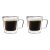 Vialli Design DIVA 6407 duplafalú üveg espresso csésze 80 ml, 2 db