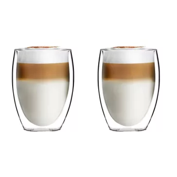 Vialli Design NOA 29750 duplafalú üveg pohár 360 ml, 2 db