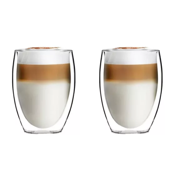 Vialli Design NOA 29750 duplafalú üveg pohár 360 ml, 2 db Vialli Design NOA 29750 duplafalú üveg pohár 360 ml, 2 db