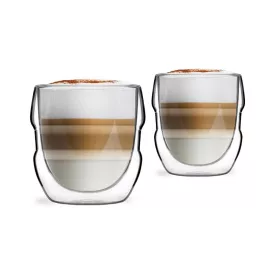   Vialli Design SFERICO 7954 duplafalú üveg csésze 250 ml, 2 db