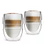 Vialli Design SFERICO 7961 duplafalú üveg csésze 300 ml, 2 db