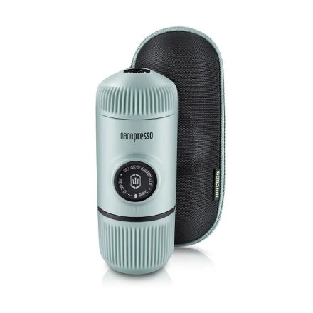 Wacaco Nanopresso jégkék hordozható kávéfőző őrölt kávéhoz + kemény védőtok