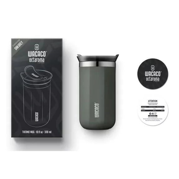 Wacaco Octaroma Lungo termobögre 300ml, Ködszürke